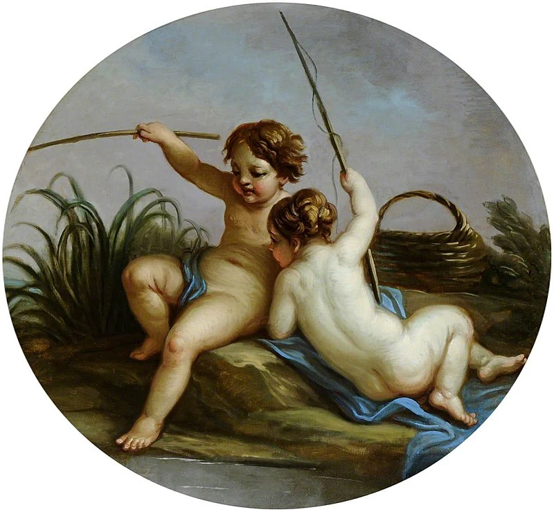 Putti che pescano - National Trust for Places of Historic Interest or Natural Beauty